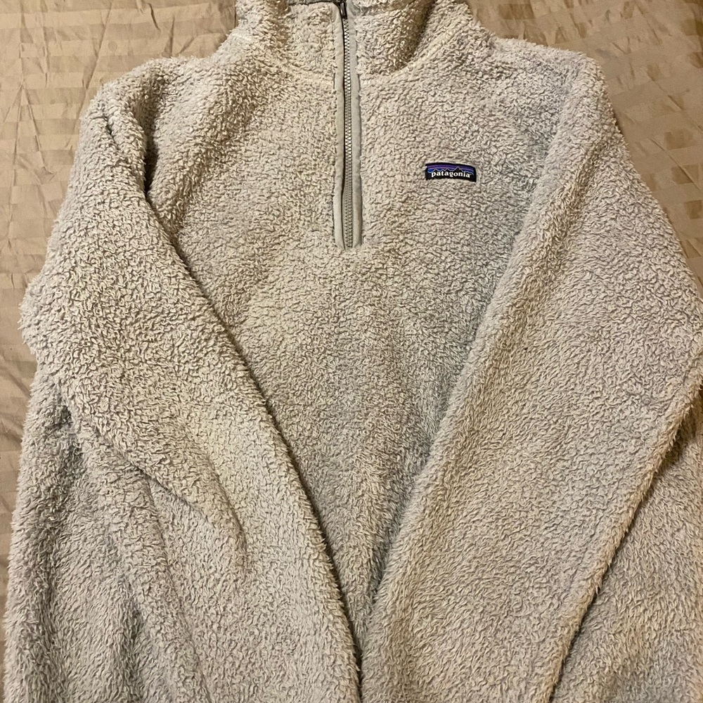 Patagonia Gray/Blue Teddy Fleece Jacket